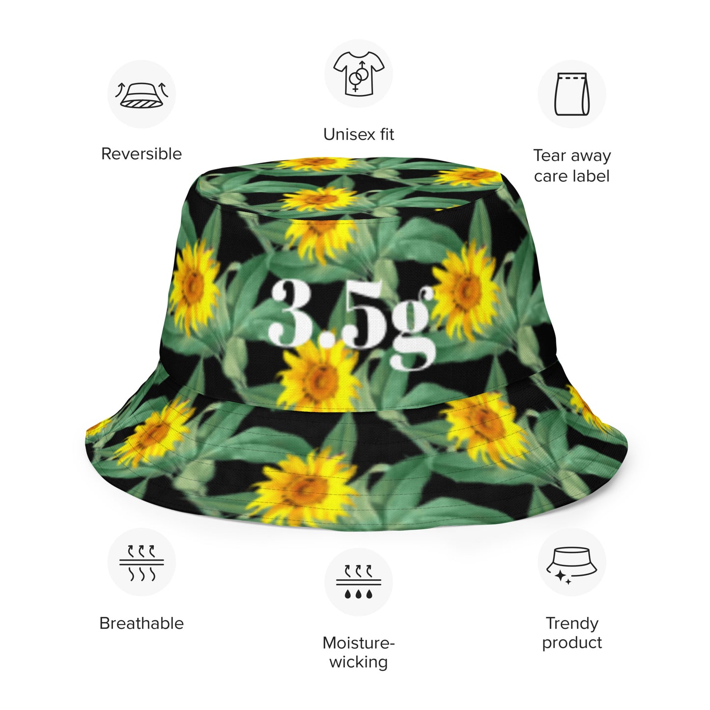 3.5 Reversable Bucket Hat